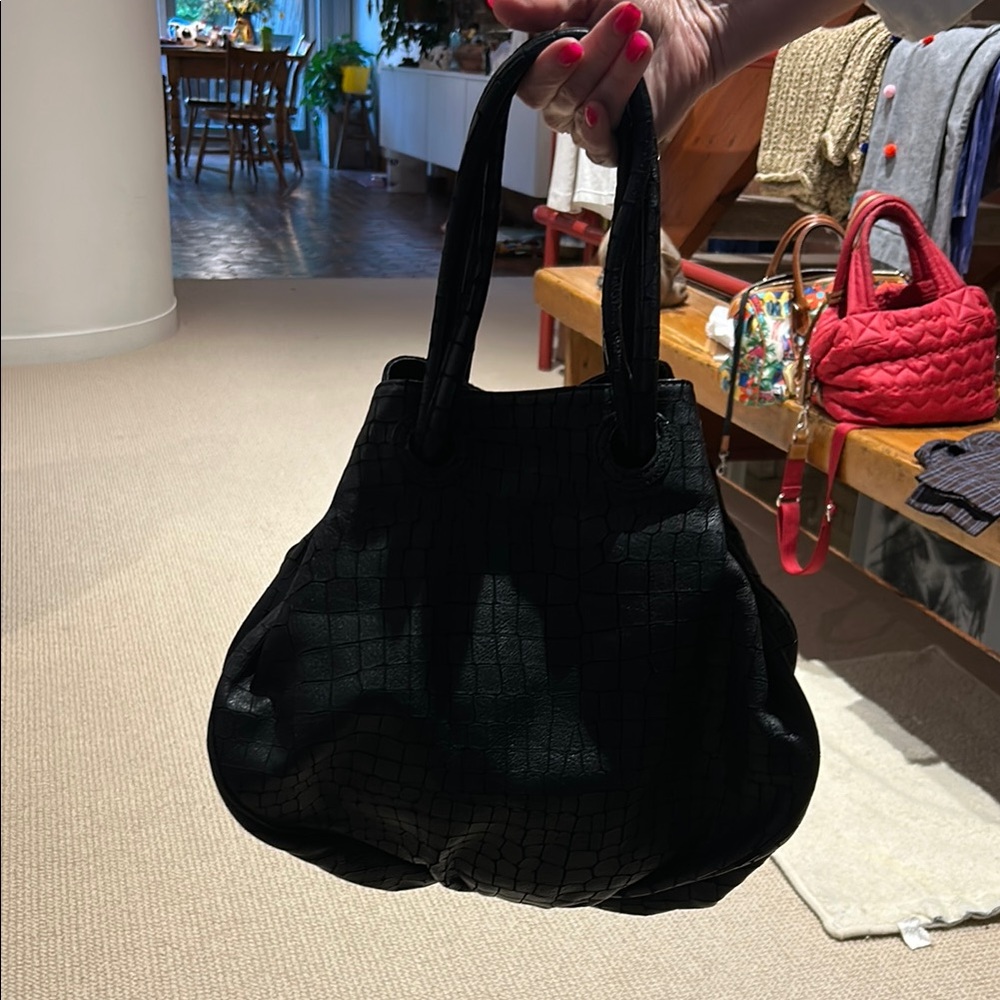 Adrienne Vittadini Black leather Shoulder Bag